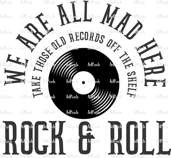 Download Music Svg Vinyl Cutting And Sublimation Design Rock And Roll Etsy
