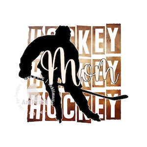 Hockeymoeder png, hockeyshirtontwerp, hockeyspeler png, sublimatieontwerp, digitale download