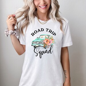 Road Trip PNG, Road Trip Squad Shirt Design, Floral Vintage Truck PNG, Sublimation Design, Travel PNG, Shirt Design, Digital Download