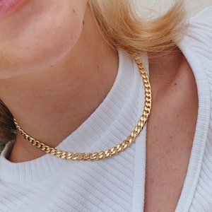 Cuban Chain Necklace, Cuban Gold Chain, Cuban Chain, Gold Cuban Bracelet, Gold Filled Cuban Chain, Cuban Chain Set, Chain Necklace