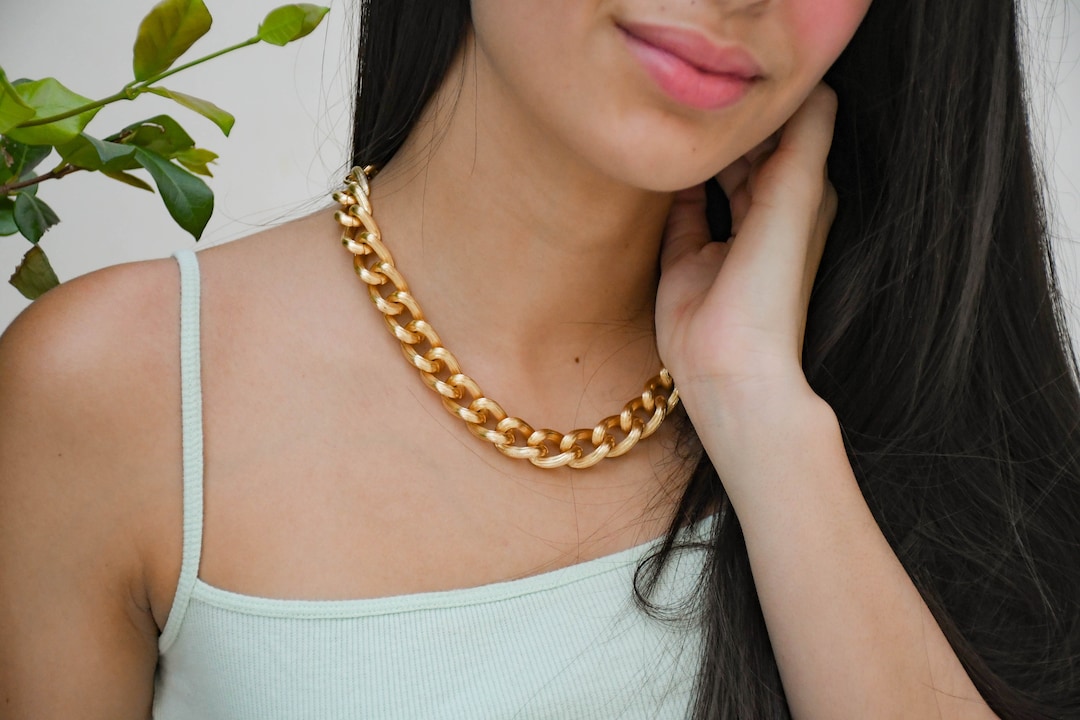 Thick Gold Chain | Lobster Lock Chain | Mega Chain | Gold Carabiner ...