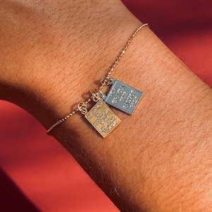 Dainty Coin Gold Bracelet, Dainty Chain Bracelet, Dainty Gold Chain Bracelet, Dainty Gold Bar Bracelet Gold dainty pendant bracelet