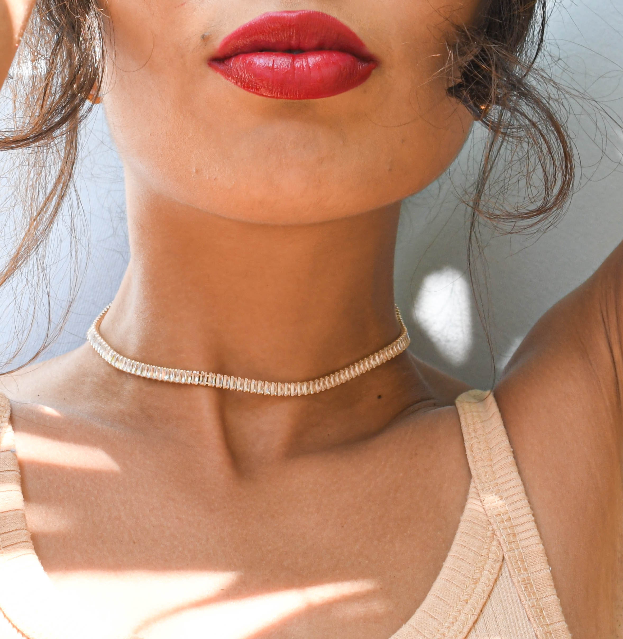 Eira Wen Sterling Silver Tennis Necklace Bracelet & Earrings Set  Hypoallergenic Encrusted With Swarovski Crystal Christmas Jewellery  Gift-single Row | Fruugo NO