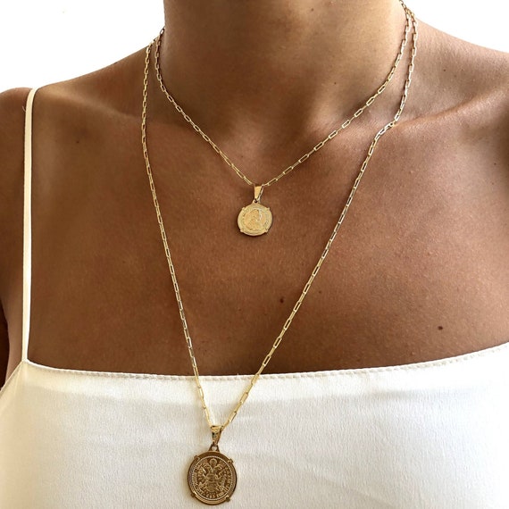 Simple Layer Necklace Chains, Girl, Collar Pedant, Cross Choker Chain, Fake Gold Plated Necklaces, Womens Neck Accessory - LoveNspire