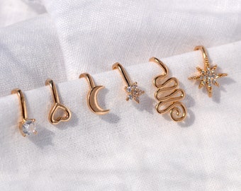 Fake Nose Ring Fake Gold Nose Ringe Cute Fake Nose Ring