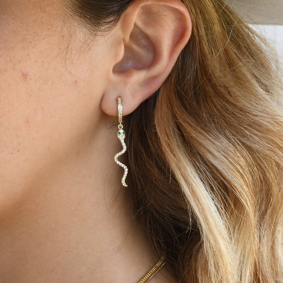Snake cheap earrings dangle
