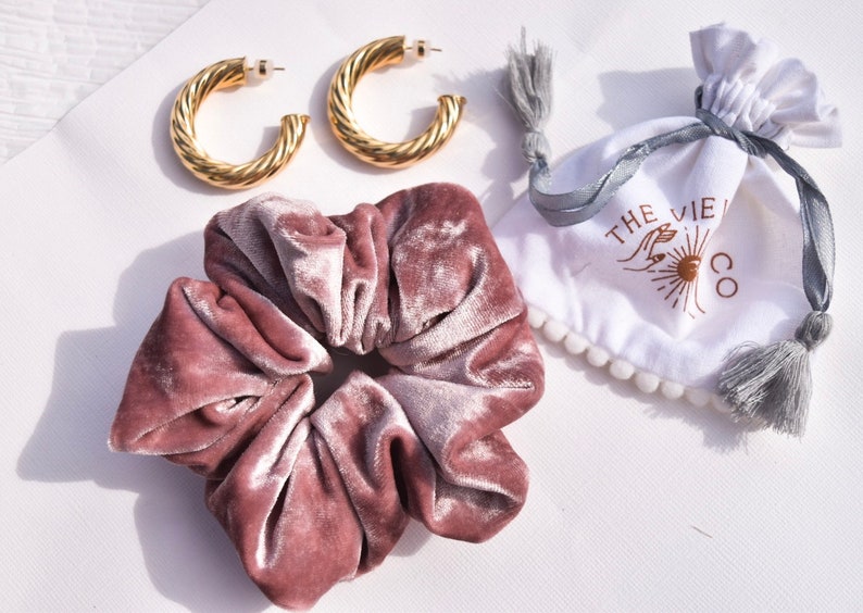 Perfect Silk Scrunchie Rose Pink Scrunchy Blonde Silky - Etsy