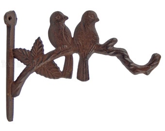 Rustic Cream Iron Basket Set with Bird Rustic Cream Iron Basket Set with Bird