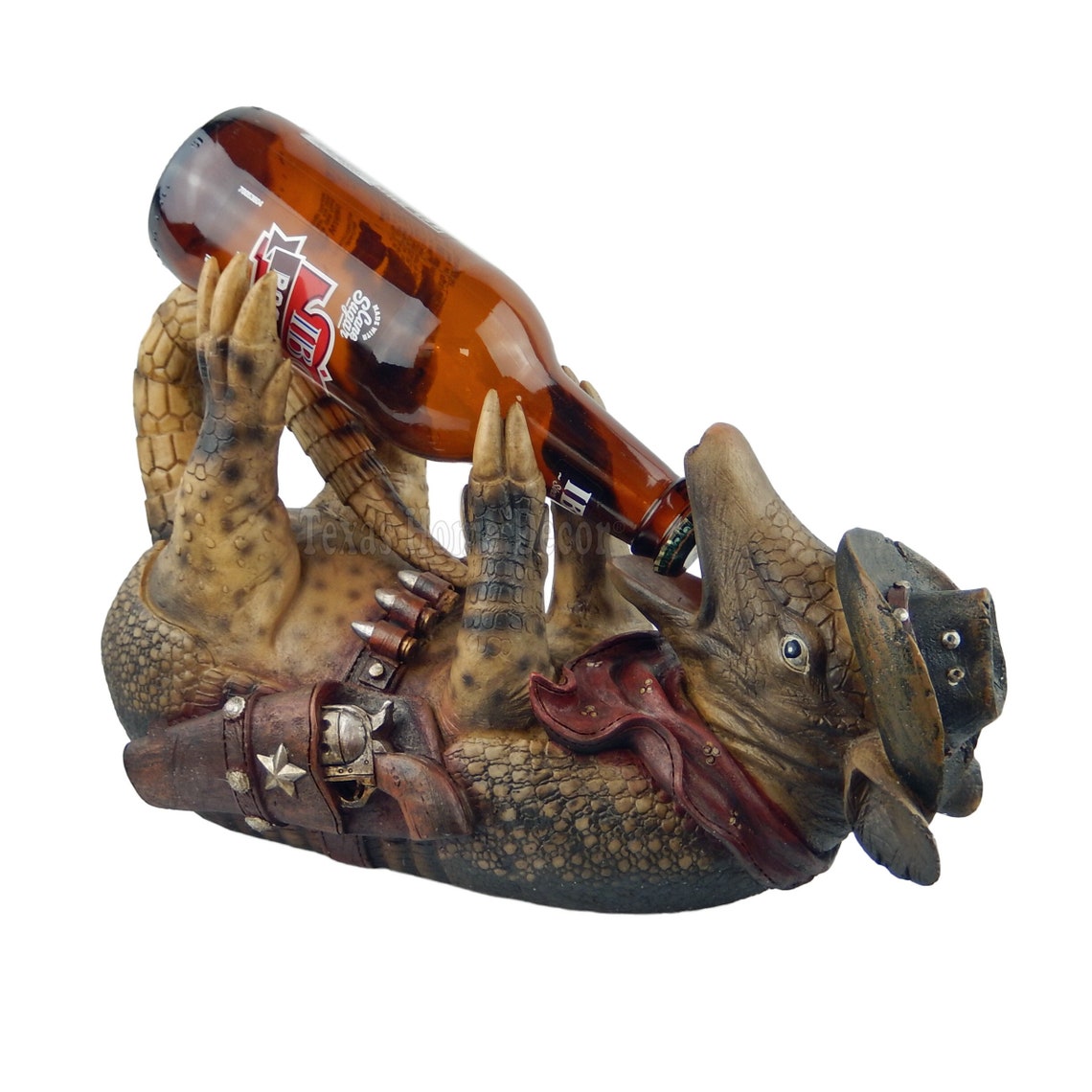 Drunken Texas Cowboy Armadillo Drinking Beer Wine Holder Etsy
