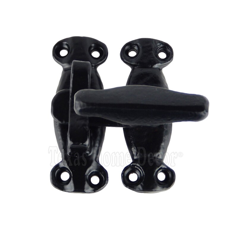 Swivel Door Latch Hasp Cast Iron Black Etsy