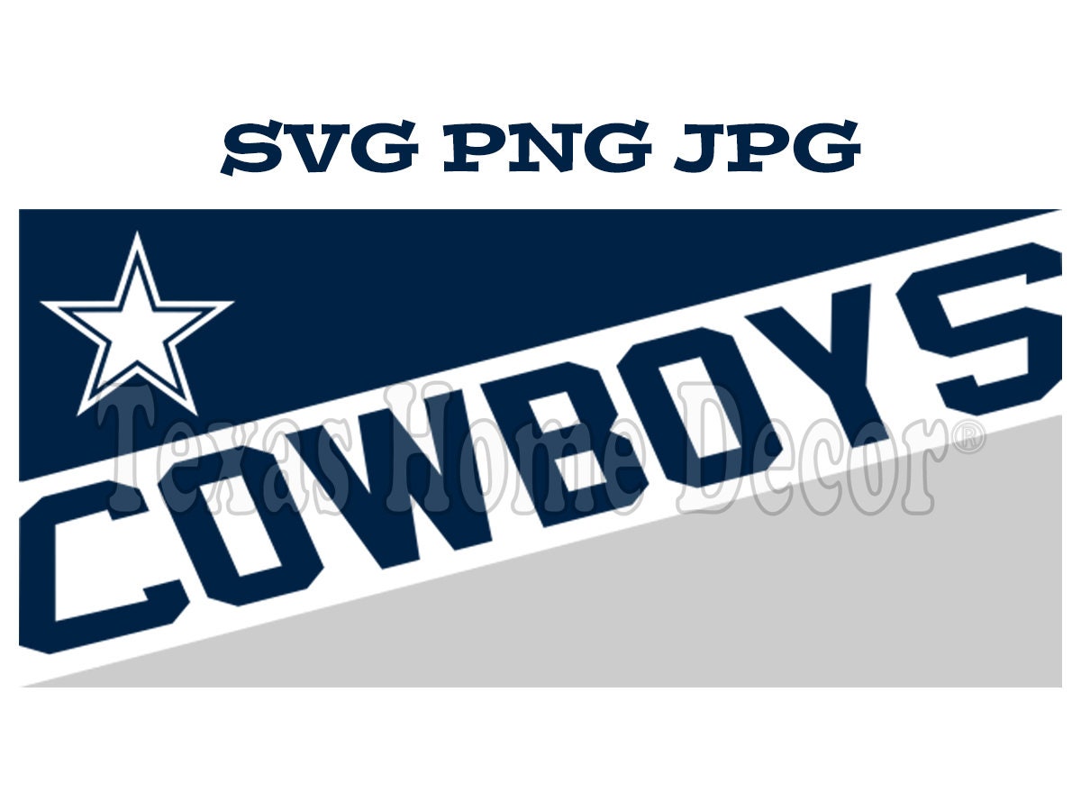 Dallas Cowboys Banner Star SVG PNG JPG | Etsy