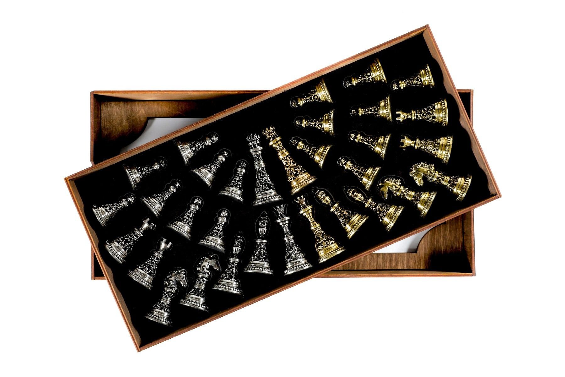 チェスのブロンズ駒 - チェス盤のためのユニークな駒 - Etsy 日本