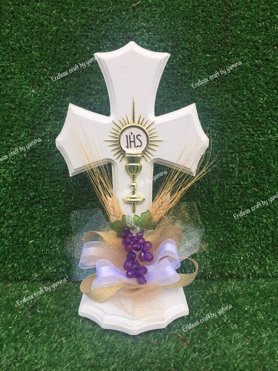 Handmade first communion set Personalized Handmade First Communion Baptism Chocolate  main image 2