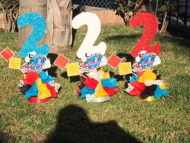 Thomas and friends party theme decorative stick character.