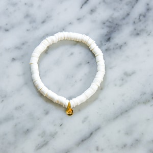 White Disk Bracelet