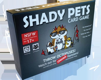 Shady Pets, card games, board games,  fun, gifts, birthday gifts, adult games,