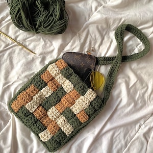 Criss Cross Crochet Bag PATTERN ONLY