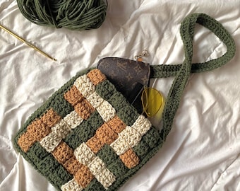 Criss Cross Crochet Bag PATTERN ONLY