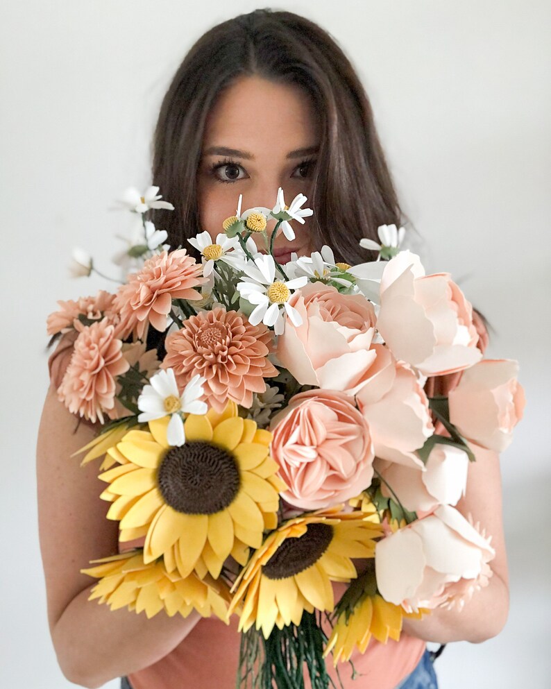 Paper Sunflower SVG Online Workshop for Cricut and ...