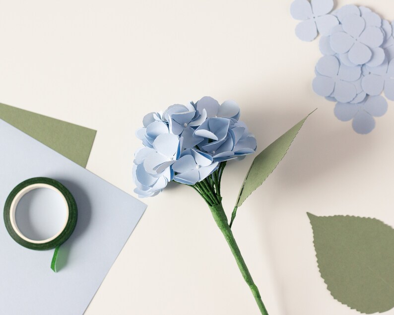 Paper Hydrangea SVG Online for Cricut and Silhouette Etsy