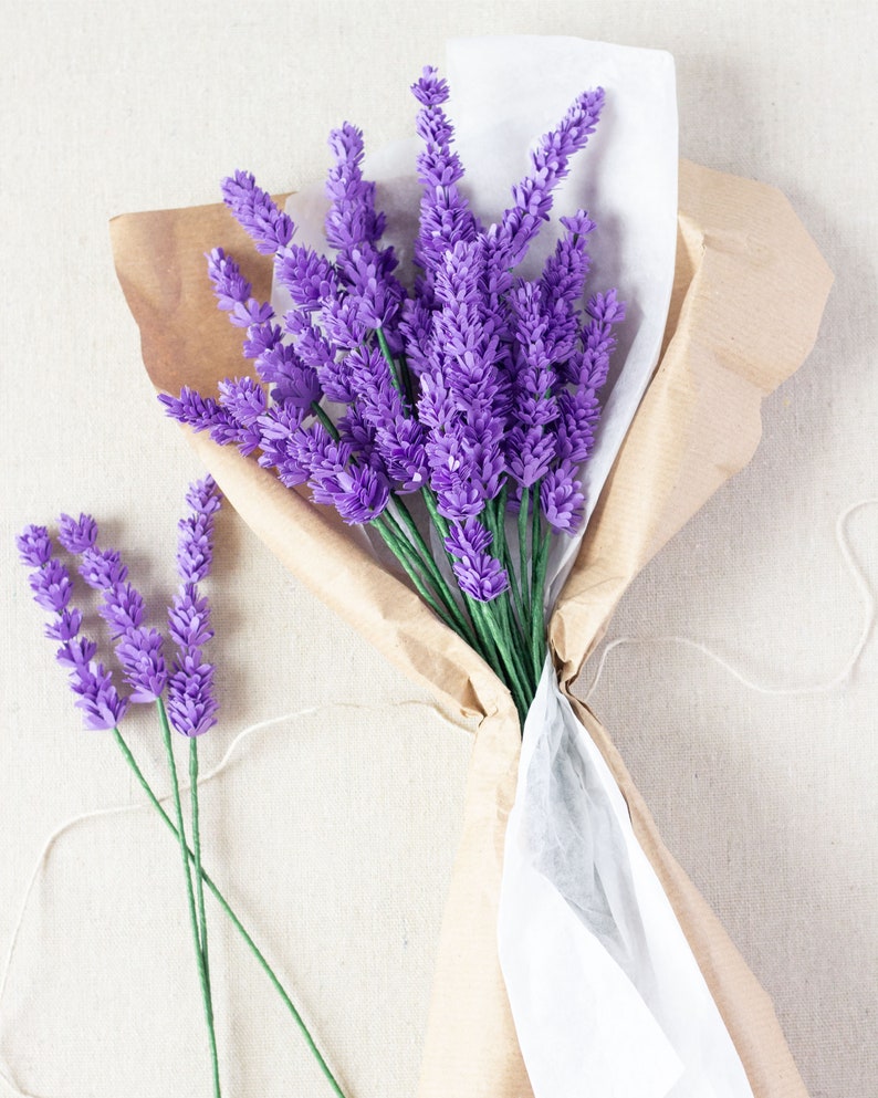 Paper Lavender Flower SVG File Online Workshop for Cricut & - Etsy