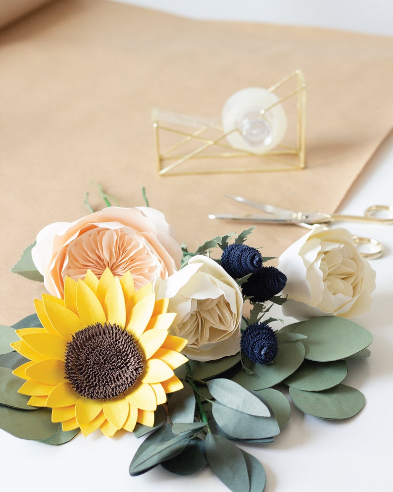 Free Free 154 Paper Sunflower Svg Cricut SVG PNG EPS DXF File