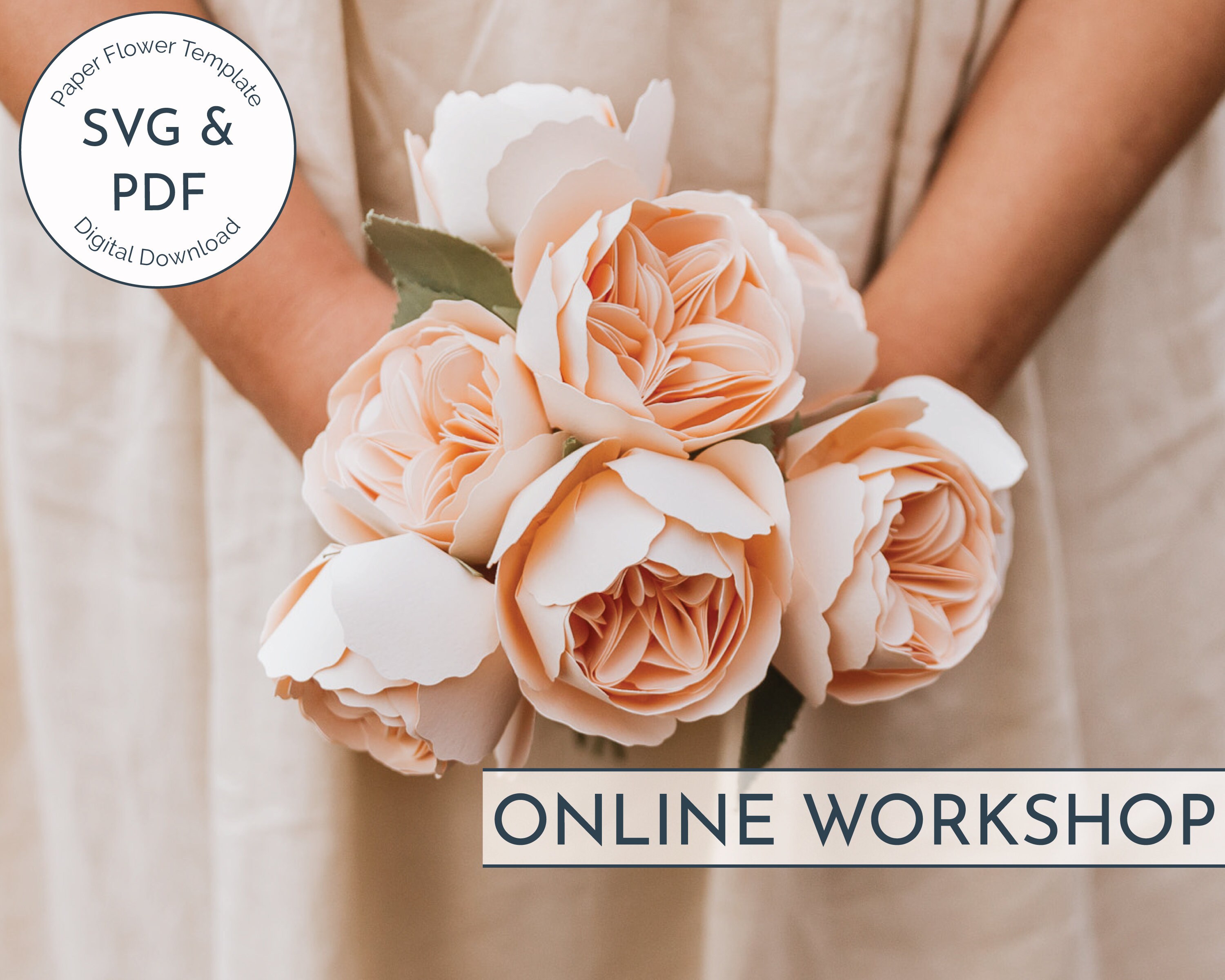 Paper Juliet Rose Online Workshop Includes SVG Template for - Etsy