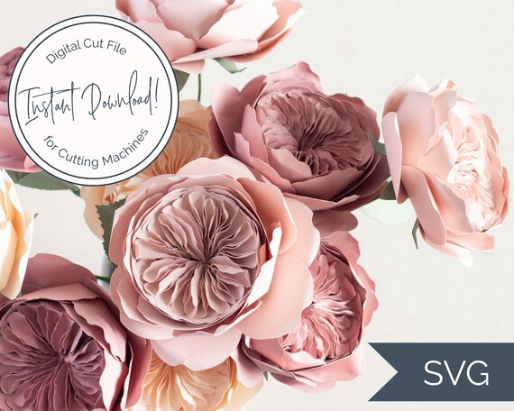 Download Free Paper Garden Rose Svg Online Workshop For Cricut And Etsy SVG Cut Files