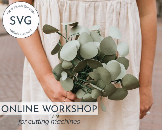 Download Paper Silver Dollar Eucalyptus Svg Online Workshop For Cricut Etsy