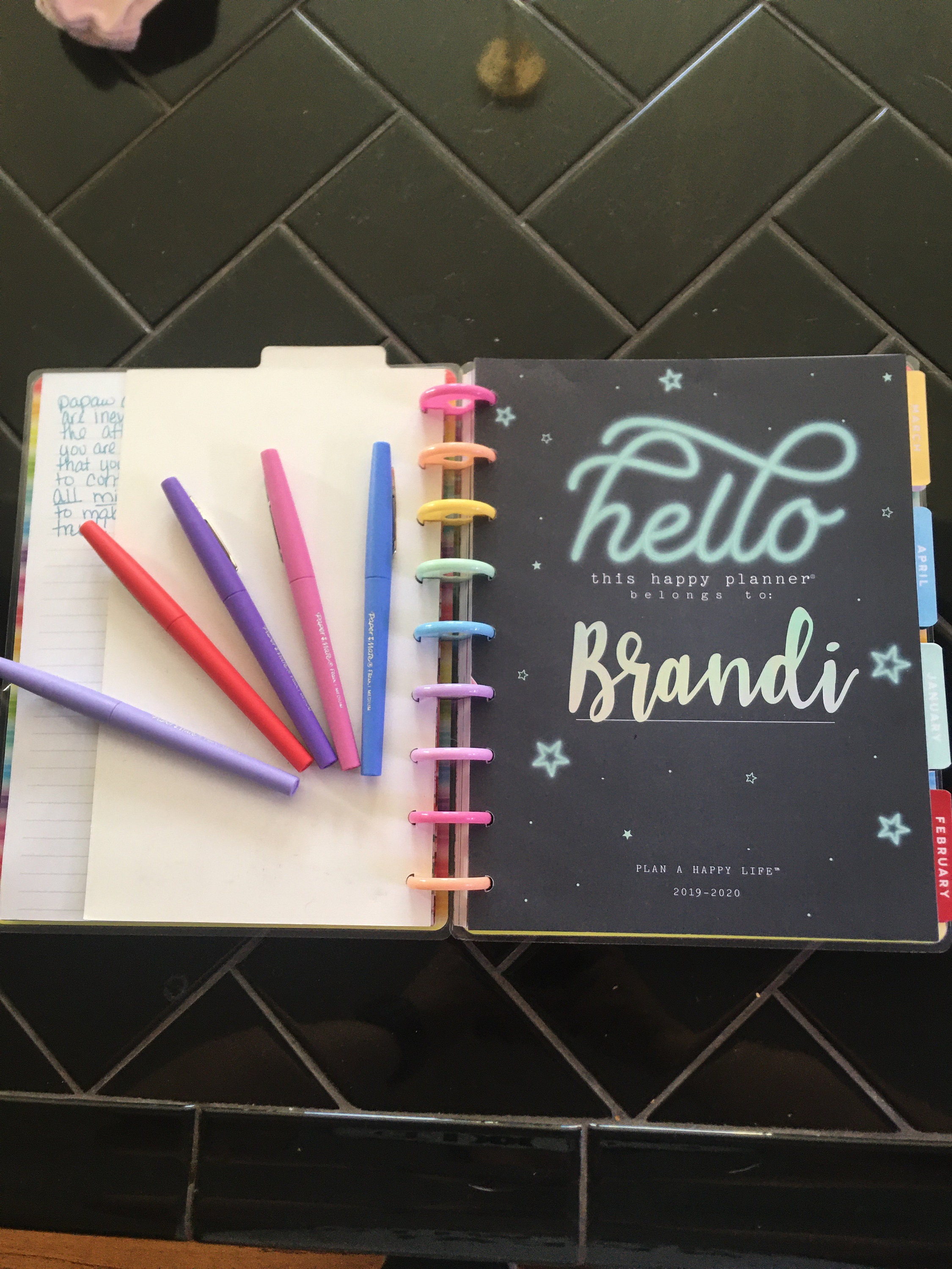 Happy Planner Name Decals Planner Name Vinyl Decals Planner Etsy