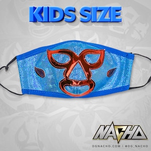Nacho Libre Luchador Wrestler Face Cover - Kids Size