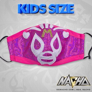 Mil Mascaras White and Pink - Kids Size