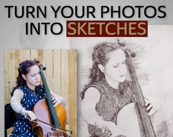 Turn Your Photo or Image  into a Digital Sketch