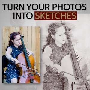 Turn Your Photo or Image  into a Digital Sketch