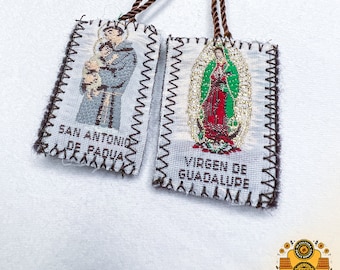 Escapulario de San Antonio de Padua y La Virgen de Guadalupe/ Scapular of San Antonio of Padua and Virgen de Guadalupe