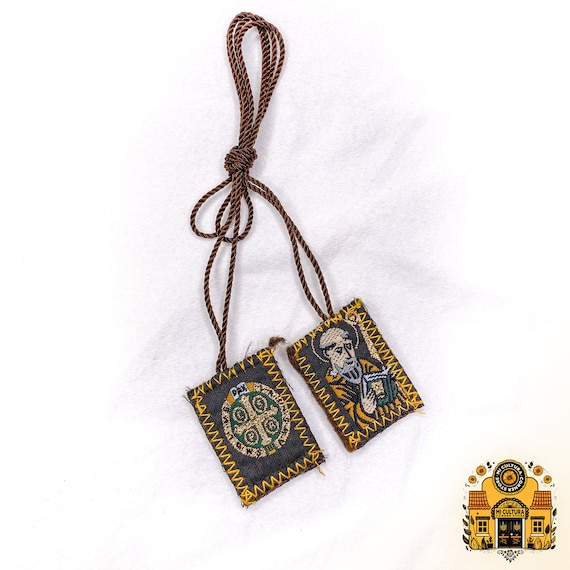 Escapulario de San Benito / Scapular of St. Benedict Necklace Collar