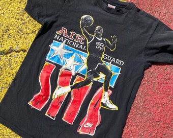 Vintage 80s 90s Nike Air Jordan Flight Logo Graphic Shirt Bred NBA