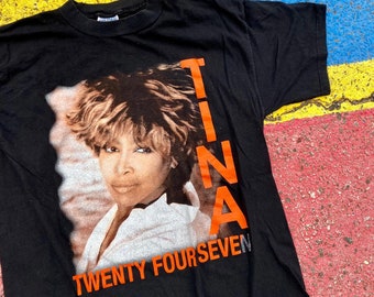 2000 Tina Turner Twenty Four Seven Tour Tee Vintage Screen Stars