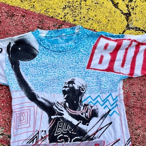 Michael Jordan Vintage T Shirt All Over Print - Etsy Michael Jordan Vintage T Shirt All Over Print - Etsy