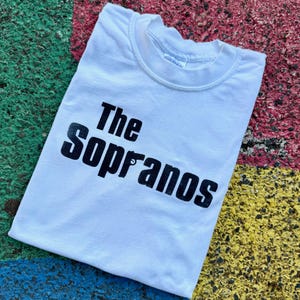 Vintage 2000s Sopranos HBO TV Series Mob Crime Logo Graphic Shirt Size Large