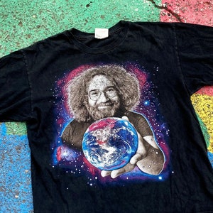 Vintage 90s Jerry Garcia Grateful Dead GDM Globe World to Give