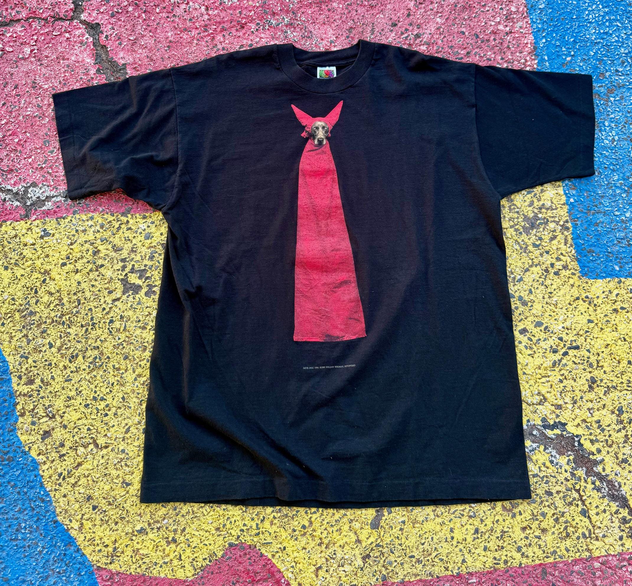 Vintage 1995 William Wegman Devil Dog Fotofolio Photograph Art