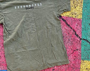希少　1997s SherylCrow Live Tee Vintage 1996-97 Sheryl Crow World Tour Green 90s Concert