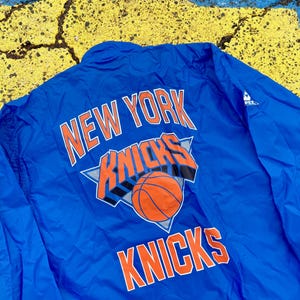 Vintage 90s New York Knicks NBA Basketball Apex One Windbreaker
