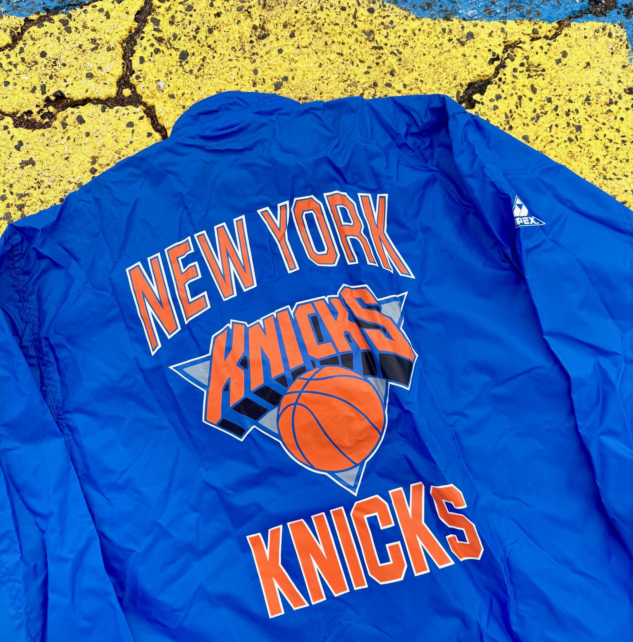 ニックス NBA KNICKS APEX ONE アウター ジャケット XL相当 Vintage 90s New York Knicks NBA Basketball Apex One Windbreaker