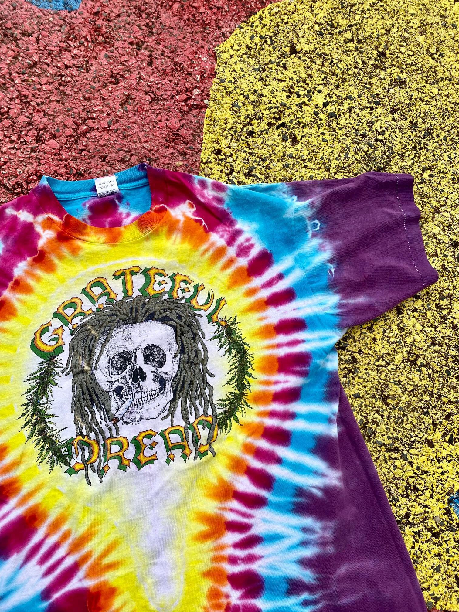 Vintage 1989 Grateful Dread Grateful Dead Smoking 420 Rasta 80s