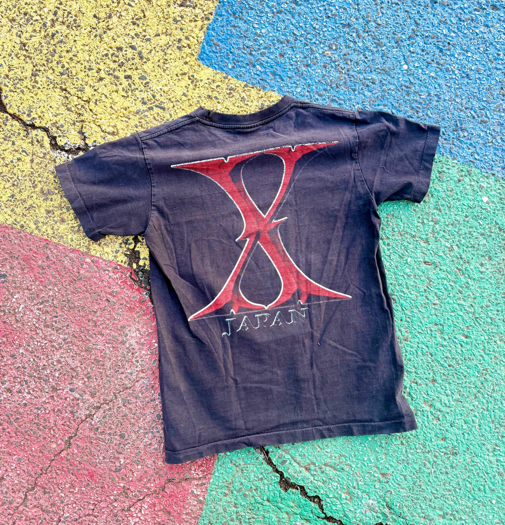 Vintage 90s Hide X Japan Japanese Rock Band Music Concert Tee the