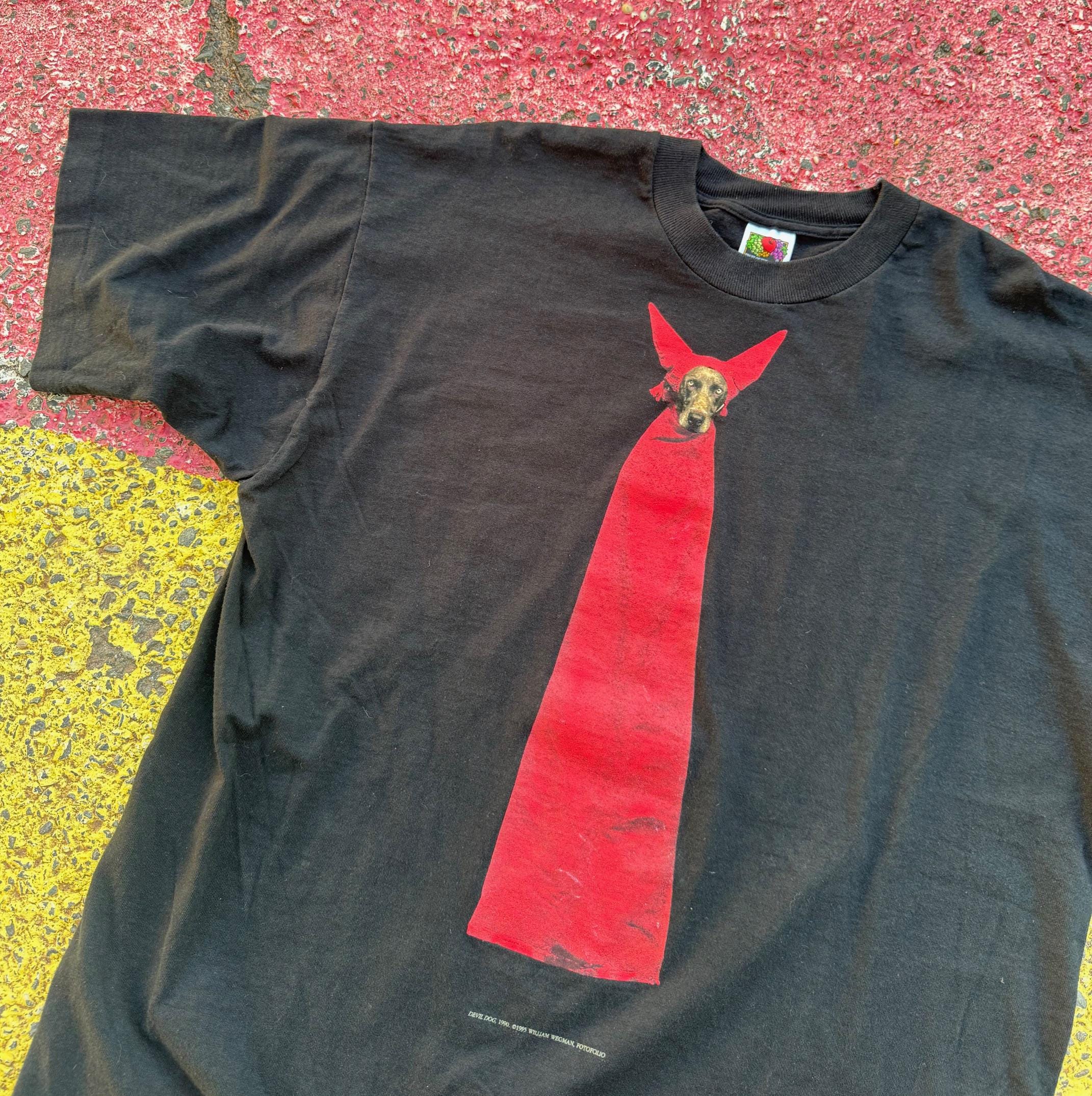 Vintage 1995 William Wegman Devil Dog Fotofolio Photograph Art