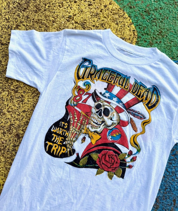Vintage 1987 Grateful Dead Fall Tour It's Worth the Trip 80s GDM