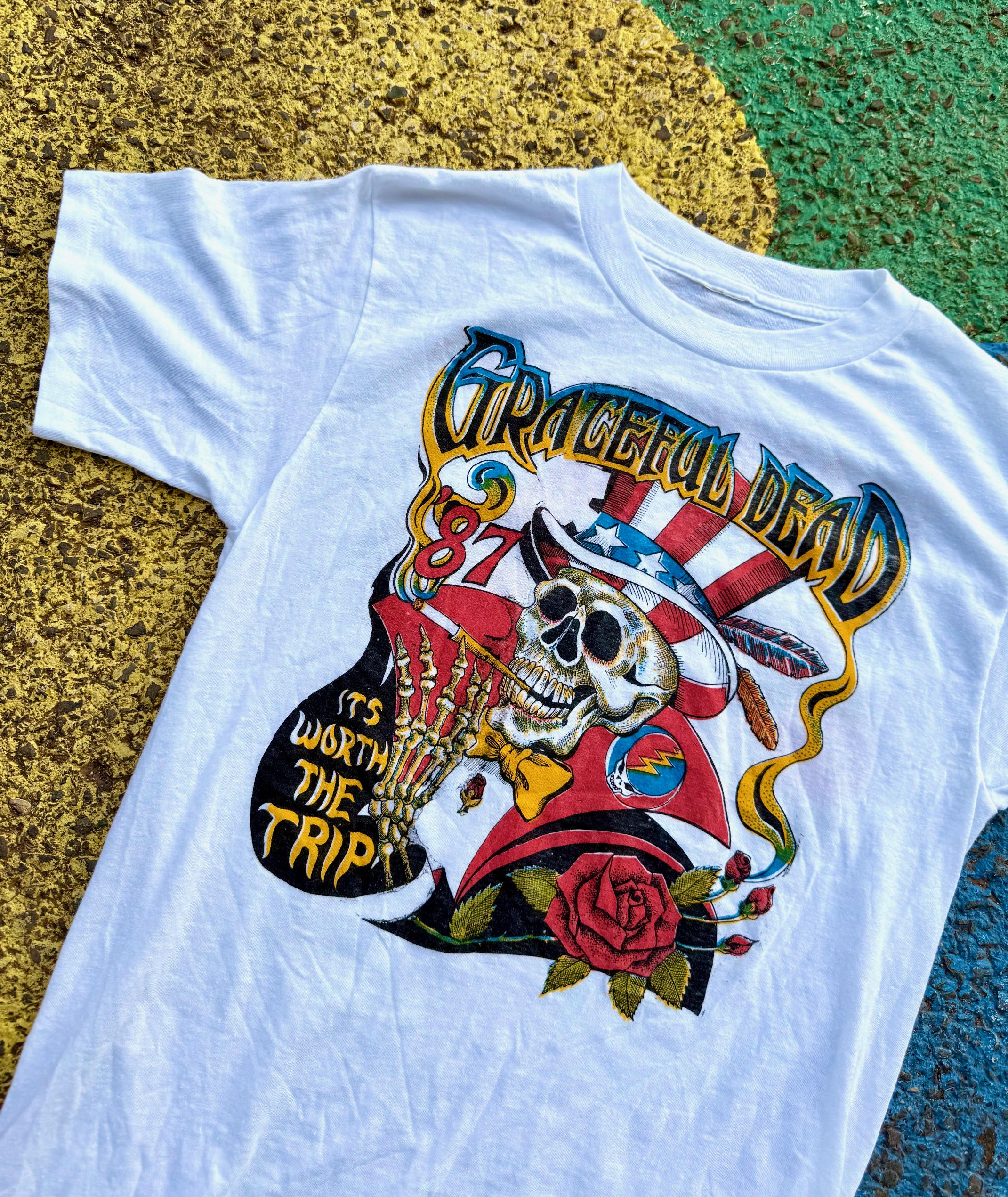Vintage 1987 Grateful Dead Fall Tour It's Worth the Trip 80s GDM